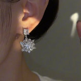 DAIIIBABYYY  -  Luxury Flower Earrings for Women Ear Piercing Accessories Exquisite Girls Earrings Wedding Party Trendy Jewelry
