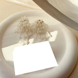 DAIIIBABYYY  -  Boho Colorful Jelly Bean Tassel Stud Earrings