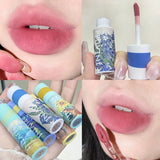 Daiiibabyyy Oil Painting Art Nude Liquid Lipsticks Waterproof Velvet Matte Lip Gloss Lasting Non-stick Cup Lip Tint Makeup Pigment Cosmetics