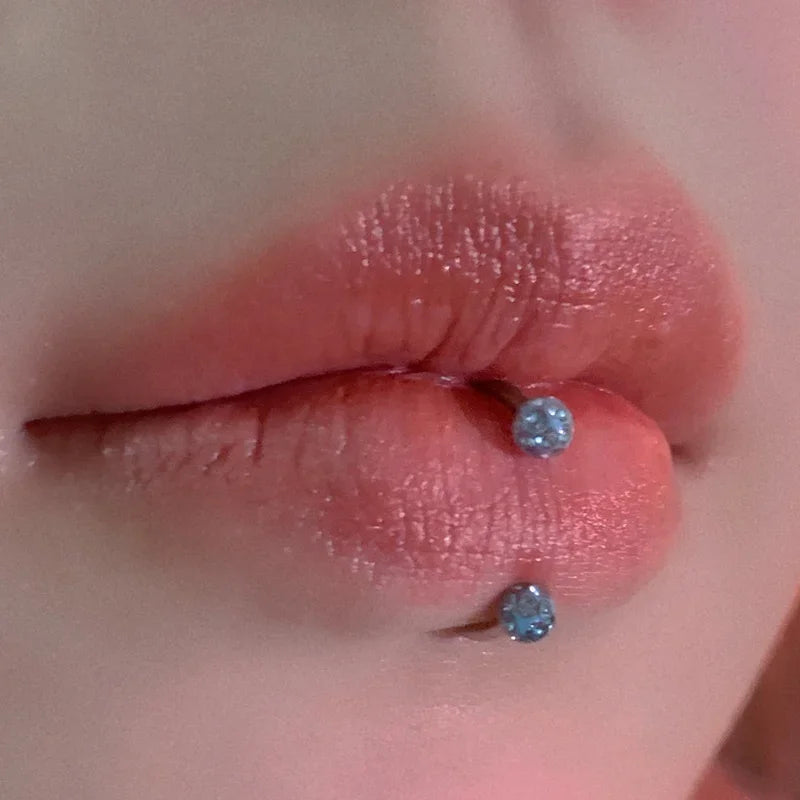 DAIIIBABYYY  -  Stainless Steel Crystal Hoop Ring Piercing Nose Ear Belly Button Rings Women Men Cartilage Helix Earrings Daith Piercing Jewelry