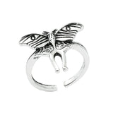 DAIIIBABYYY  -  Vintage Butterfly Ring Fashion Charm Jewelry Animal Moth Badge Opening Adjustable Rings for Women Men Party Accessories Gifts