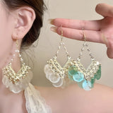Daiiibabyyy  Women's Bohemian Vintage Sequins Earrings Beaded Dangle Statement Jewelry Gift