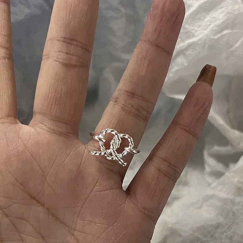 DAIIIBABYYY  -  Pink Acrylic Butterfly Knuckle Ring Set For Women Crystal Enamel Flower Rings Girls Fashion Jewelry