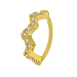 DAIIIBABYYY  -  1Pcs Fashion Star Heart CZ Nose/Lip/Ear Hoops Septum Hoop Nose Ring Crystal Piercing Ear Tragus Cartilage Earrings Body Jewelry