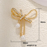 DAIIIBABYYY  -  1 piece Brass Material Cute Zircon Knot Bow Charms For Women DIY Pendant Earrings Bracelet Necklace Jewelry Wholesale