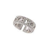 DAIIIBABYYY  -  Silver Color Hollow Smooth Rings For Women Couples New Trendy Personality Creative Design Party Jewelry Gifts Wholesale