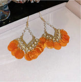 Daiiibabyyy  Women's Bohemian Vintage Sequins Earrings Beaded Dangle Statement Jewelry Gift