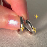 Daiiibabyyy Korean Minimalist Gold Star Hoop Earrings Vintage Sweet Cool Y2k Pentagram Earings for Women Girls Ear Rings Party Jewelry