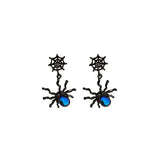 DAIIIBABYYY  -  Personality Hot Studs Halloween New Dark Gothic Spider Earrings Spider Web Chain Ear Bone Clip Jewelry Anniversary Punk Gift