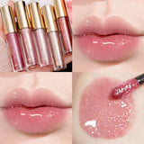 Daiiibabyyy 10 Colors Mirror Shining Lip Gloss Waterproof Long-lasting Moisturizing Sexy Red Glitter Liquid Lipstick Korean Makeup Cosmetics