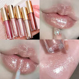 Daiiibabyyy 10 Colors Mirror Shining Lip Gloss Waterproof Long-lasting Moisturizing Sexy Red Glitter Liquid Lipstick Korean Makeup Cosmetics