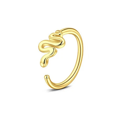 DAIIIBABYYY  -  1Pcs Fashion Star Heart CZ Nose/Lip/Ear Hoops Septum Hoop Nose Ring Crystal Piercing Ear Tragus Cartilage Earrings Body Jewelry