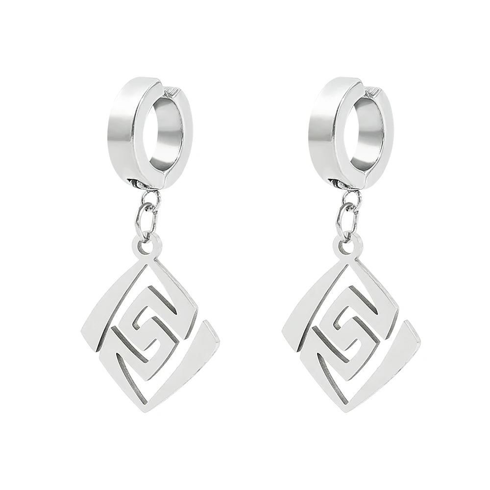 DAIIIBABYYY  -  Genshin Impact Earrings Stainless Steel Jewelry God's Eye Pyro Hydro Anemo Electro Dengro Cyro Geo Element Anime Peripheral