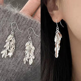 DAIIIBABYYY  -  Trend Geometry Rhombus Drop Earrings for Women Fashion Gold Silver Color Long Tassels Earring Jewelry Wedding Party Gifts