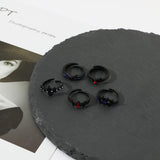 DAIIIBABYYY  -  Gothic Style Metal Set Rings Fashion Jewelry Open Ring for Men Jewelry Trendy Finger Ring Women Accessories Friend Gifts