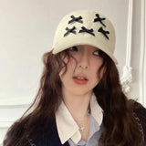 Bow Baseball Cap For Men&Women Soft Top Snapback Hats Unisex Solid Visor Hats Outdoor Sports Hip Hop Sunscreen Hat Cap