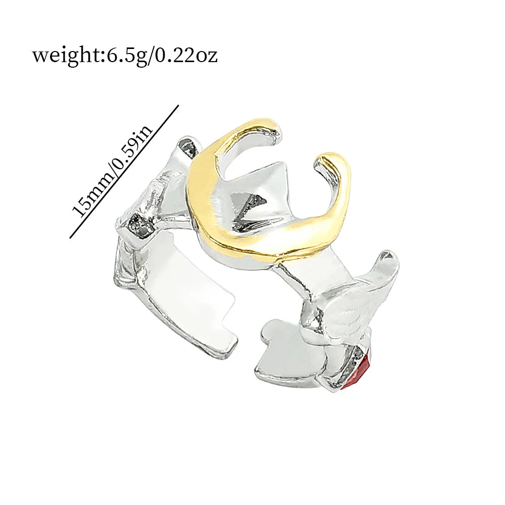 DAIIIBABYYY  -  Anime Saint Seiya Knights of the Zodia Pegasus Cosplay Ring Unisex Adjustable Alloy Cartoon Rings Jewelry Accessories Props Gift