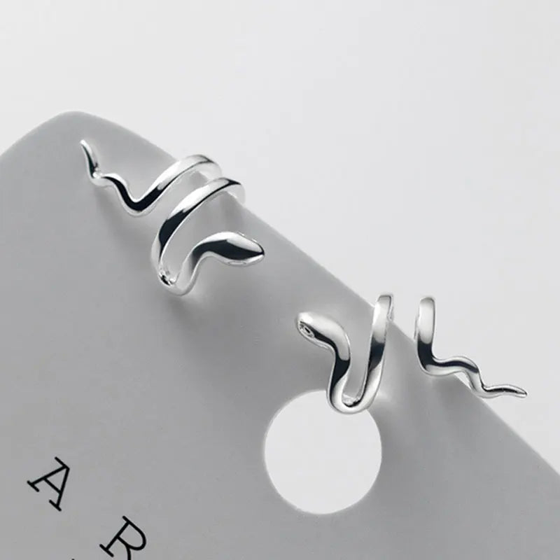 DAIIIBABYYY  -  Punk Animals Clip Earrings for Women Man Exquisite Snake Fake Piercing Ear Cuff Without Holes Faux Clip on Earcuff Earrings