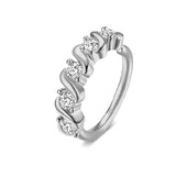DAIIIBABYYY  -  1Pcs Fashion Star Heart CZ Nose/Lip/Ear Hoops Septum Hoop Nose Ring Crystal Piercing Ear Tragus Cartilage Earrings Body Jewelry