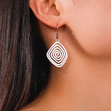 DAIIIBABYYY  -  Irregular Spiral Swirl Drop Earrings Women Gold Color Stainless Steel Geometric Earring Trend Jewelry Gift Wholesale
