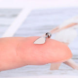DAIIIBABYYY  -  1Pc Stainless Steel Star Moon Mini Earrings for Women Jewelry  Fashion Heart Butterfly Piercing Stud Earrings for Mother Day