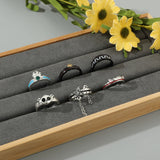 DAIIIBABYYY  -  Classic Bohemian Trendy Finger Ring Women Accessories Metal Set Rings Fashion Jewelry Open Ring for Men Jewelry Steampunk Style