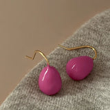 Daiiibabyyy  Oil Water Drops Earrings for Women Fashion Exquisite Design Korean Drop Earring Simple High Quality Jewelry