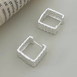 DAIIIBABYYY  -  Hollow Geometric Hoop Earrings For Women Couples Heavy Industry Simple Personality Hip Hop Prevent Allergy Party Jewelry