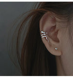 DAIIIBABYYY  -  Punk Animals Clip Earrings for Women Man Exquisite Snake Fake Piercing Ear Cuff Without Holes Faux Clip on Earcuff Earrings