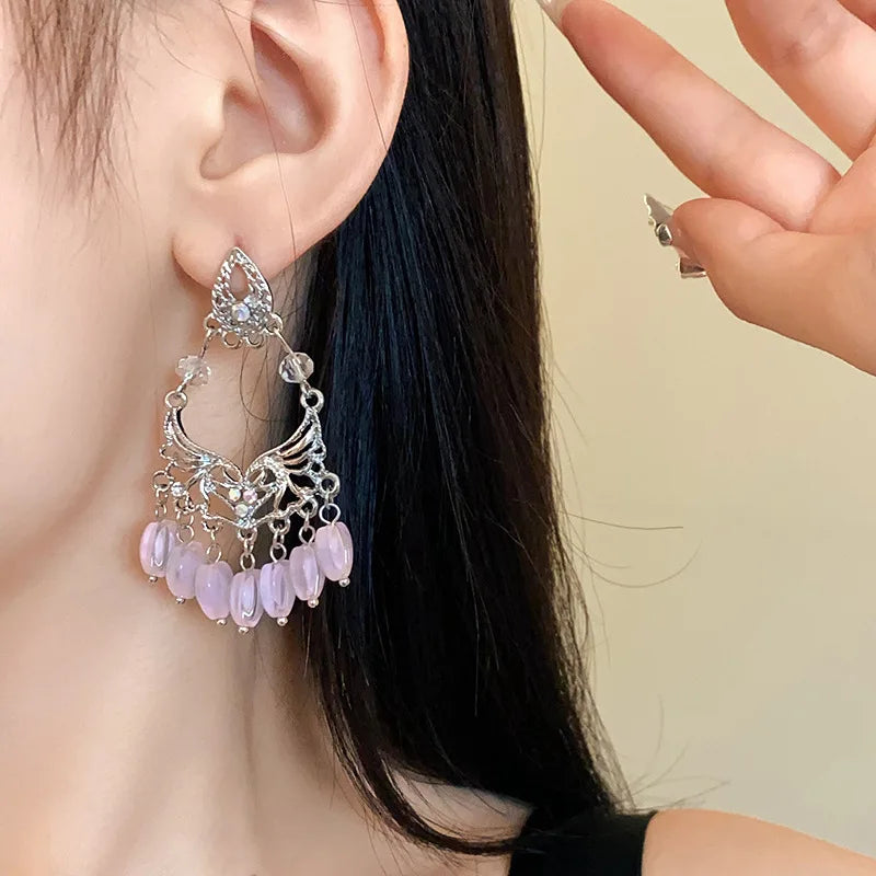 DAIIIBABYYY  -  Love resin earrings European and American fashion luxury earrings