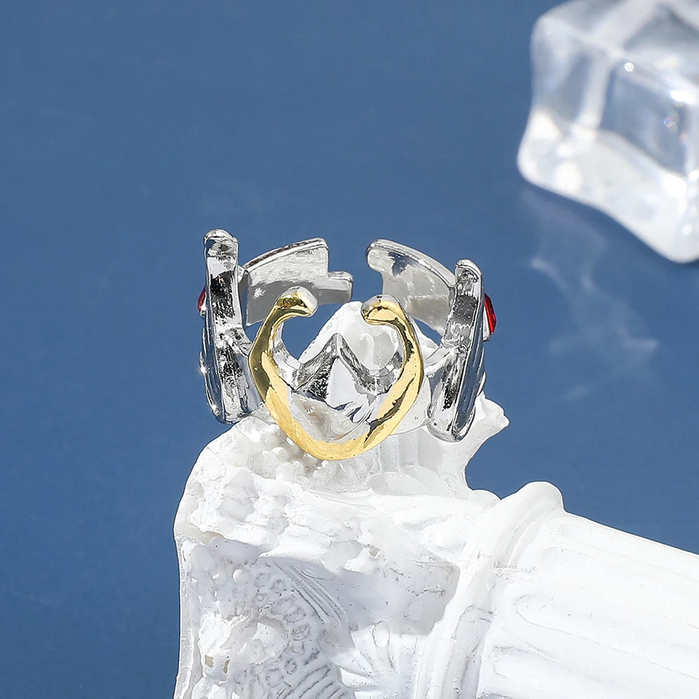 DAIIIBABYYY  -  Anime Saint Seiya Knights of the Zodia Pegasus Cosplay Ring Unisex Adjustable Alloy Cartoon Rings Jewelry Accessories Props Gift