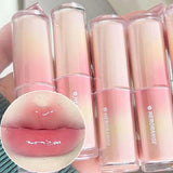Daiiibabyyy Moisturizing Water Mirror Lipstick Waterproof Plumping Long Lasting Non-stick Cup Lip Gloss Sexy Red Jelly Lips Makeup Cosmetics