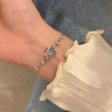 Daiiibabyyy Fashion Planet Bracelet for Women Charm Luxury Moonstone Crystal Stars Bracelet Girls Fine Jewelry Bracelet Women Jewelry Gift