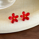 DAIIIBABYYY  -  Transparent acrylic flower earrings