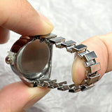 DAIIIBABYYY  -  Punk Fashion Heart Mini Quartz Watch Finger Rings Women Men Couples Clock Retro Elastic Strap Watches Ring Jewelry