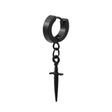 DAIIIBABYYY  -  Fashion Gothic Small Hoop Earrings Set Alloy Korean Style Earrings to Gift Ears Piercing Jewelry Men Accessories for Women