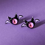 DAIIIBABYYY  -  Cute Green Blue Evil Monster Eyes Stud Earrings Women Kids Halloween Animal Rabbit Big Eyes Goth Cross Earring Jewelry