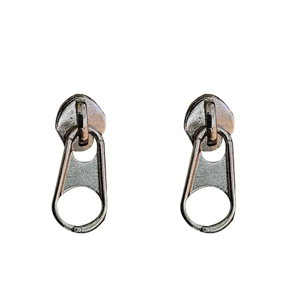 DAIIIBABYYY  -  New trend Pin Earrings Women's personality Fashion Metal earrings Cyberpunk men's and women's paper clips Jewelry accessories