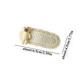 Cartoon Knitted Hairpins Top Clip Handmade Barrettes Girls Cute Bear Hairclips Autumn Hair Accessories Korean Style Headdress daiiibabyyy