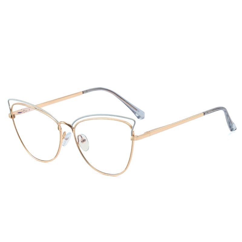Anti-Blue Blocking Glasses New Trends Cat Eye Women's Glasses Frame Fashion Design Oversized Optical Fashion Decorative Glasses