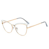Anti-Blue Blocking Glasses New Trends Cat Eye Women's Glasses Frame Fashion Design Oversized Optical Fashion Decorative Glasses