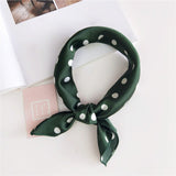 50*50cm Square Silk Scarf Women Headband Fashion Print Hair Scarf Neck Scarfs Office Hair Band Hand Kerchief Female Bandana daiiibabyyy