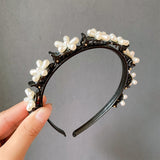 Alice Pearls Elegant Hairbands Men Women Sports Headband Double Bangs Hairstyle Make Up Hairpins Fashion Hair Accessories daiiibabyyy