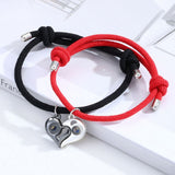 2Pcs Magnetic Couple Bracelets Lovers Spaceman Astronaut Pendant Distance Faceted Charm Bracelet Men Women Wedding Jewelry Gift daiiibabyyy