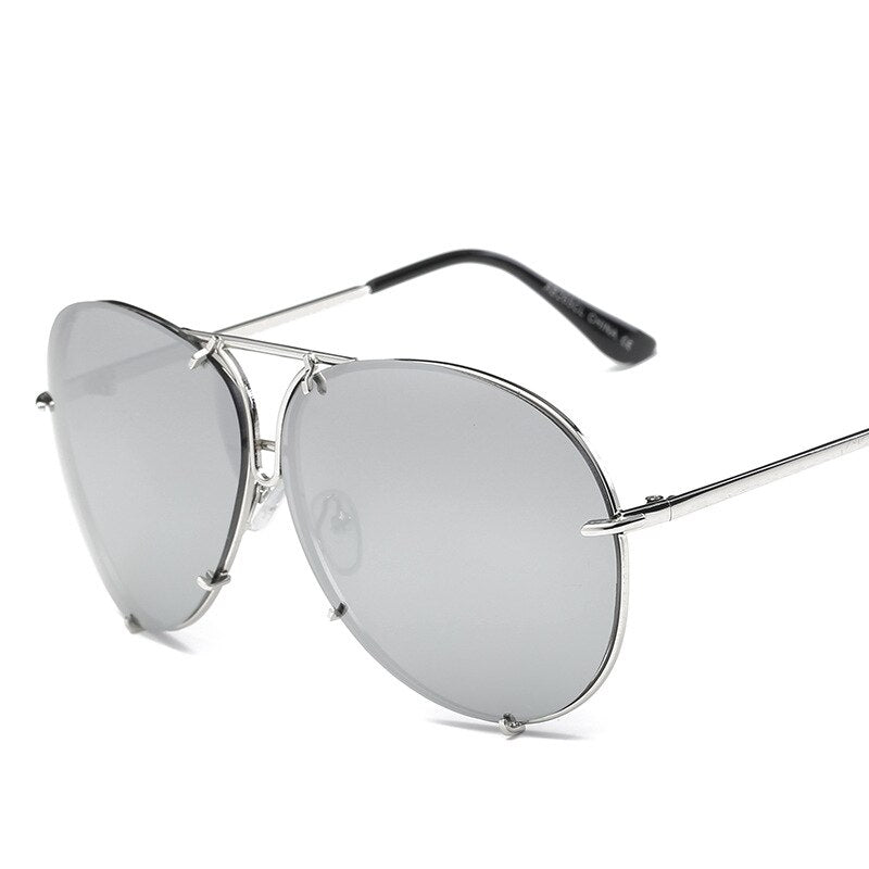 Big Brand design Aviation sunglasses Men fashion shades mirror female Sun Glasses women eyewear metal frame sunglasses sunshade