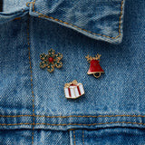 3pcs/set Merry Christmas Brooches Snowflake Tree Elk Socks Enamel Badge Small Brooch Women Fashion Party Jewelry  Xmas Gifts daiiibabyyy