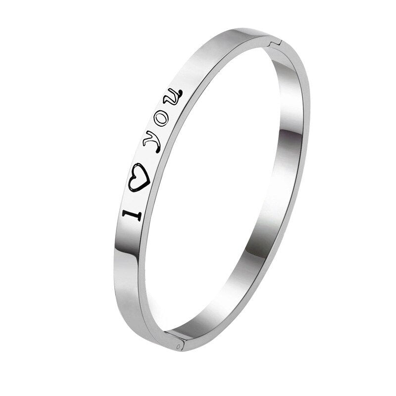 Bracelet for Women Fashion Resizable Unisex Love Bangles Bracelet Letter Charm Luxury Jewlery Accessories Wholesale daiiibabyyy