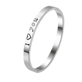 Bracelet for Women Fashion Resizable Unisex Love Bangles Bracelet Letter Charm Luxury Jewlery Accessories Wholesale daiiibabyyy