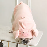 Autumn New Puppy Dog Clothes Cute Pink Pig Shape Funny Velvet Costumes For Small Medium Dog Clothing French Bulldog Hoodie Teddy daiiibabyyy
