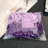 50pcs Elastic Hair Accessories For Women Kids Black Pink Blue Rubber Band Ponytail Holder Gum For Hair Ties Scrunchies Hairband daiiibabyyy